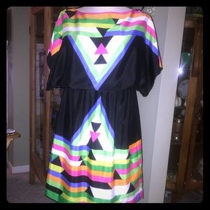 A Unique Multi Colored Tribal Print DRESS NWOT